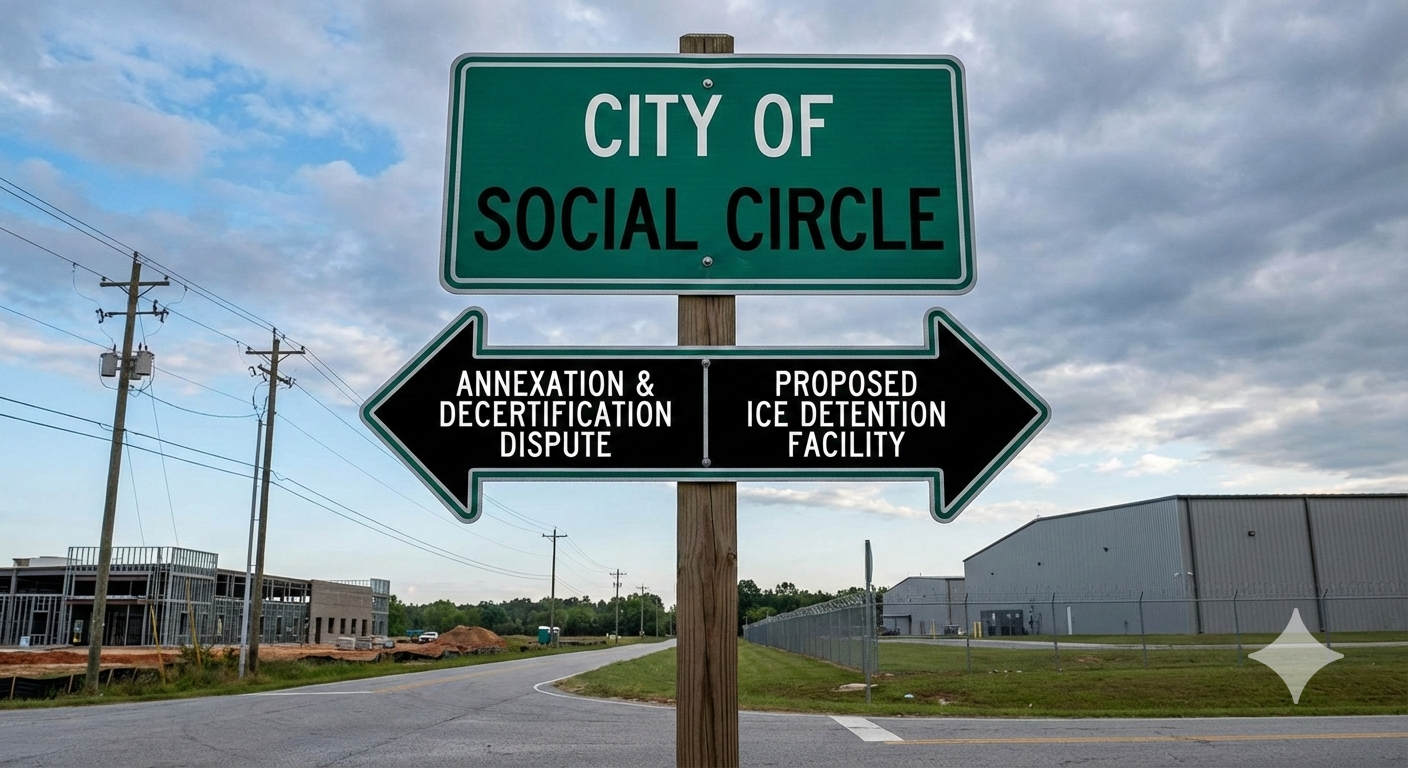 A conceptual street sign reading 