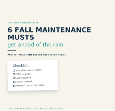 Image of fall homeowner checklist