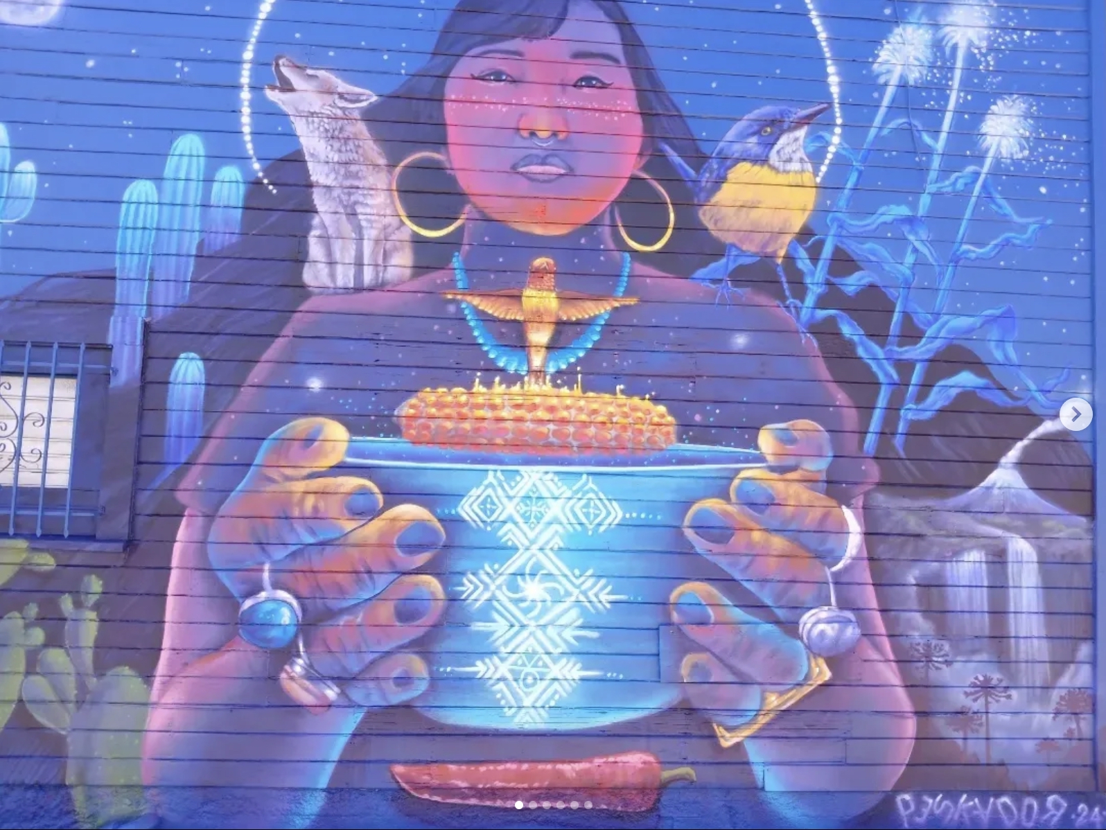 Laurel District mural by Pancho Pescador 