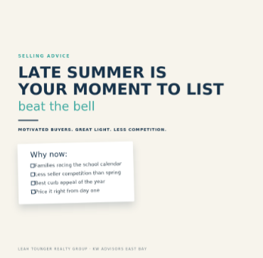 Image of late summer is your moment to list