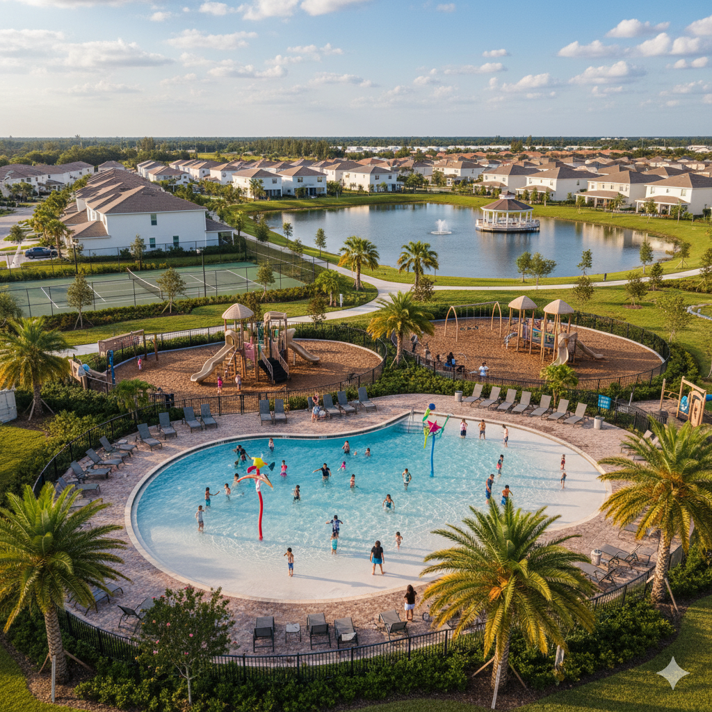 Family-Friendly Neighborhood Amenities in West Palm Beach County header image.