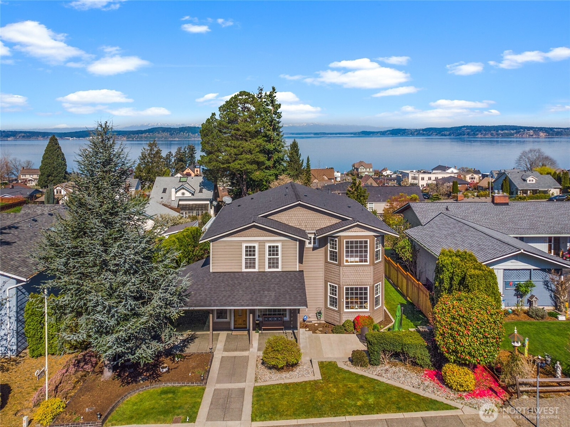 Water-view home in Steilacoom Washington overlooking Puget Sound, representing waterfront real estate and residential living in Pierce County