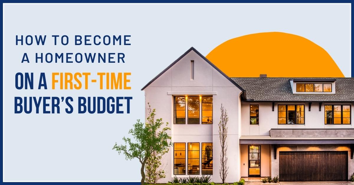 Buying your first home on a budget! header image.