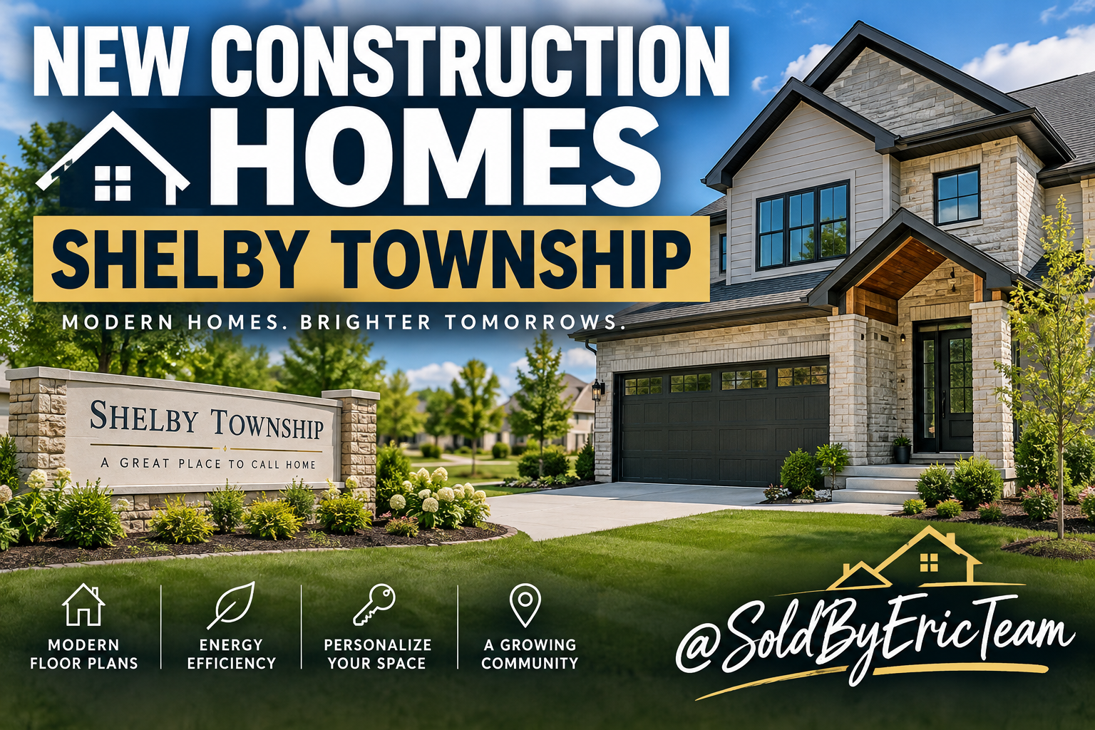 New Constructions Homes Shelby Township