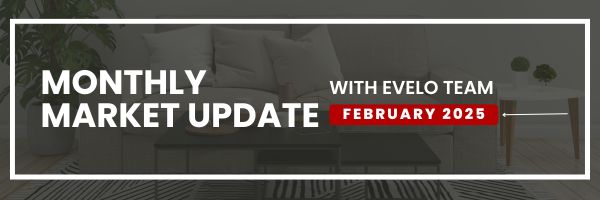 February 2025 Housing Market Report header image.