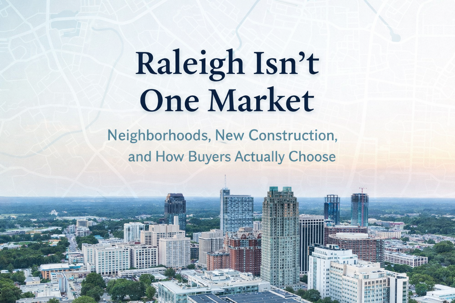 Raleigh Isn't One Market: Neighborhoods, New Construction, and How Buyers Actually Choose