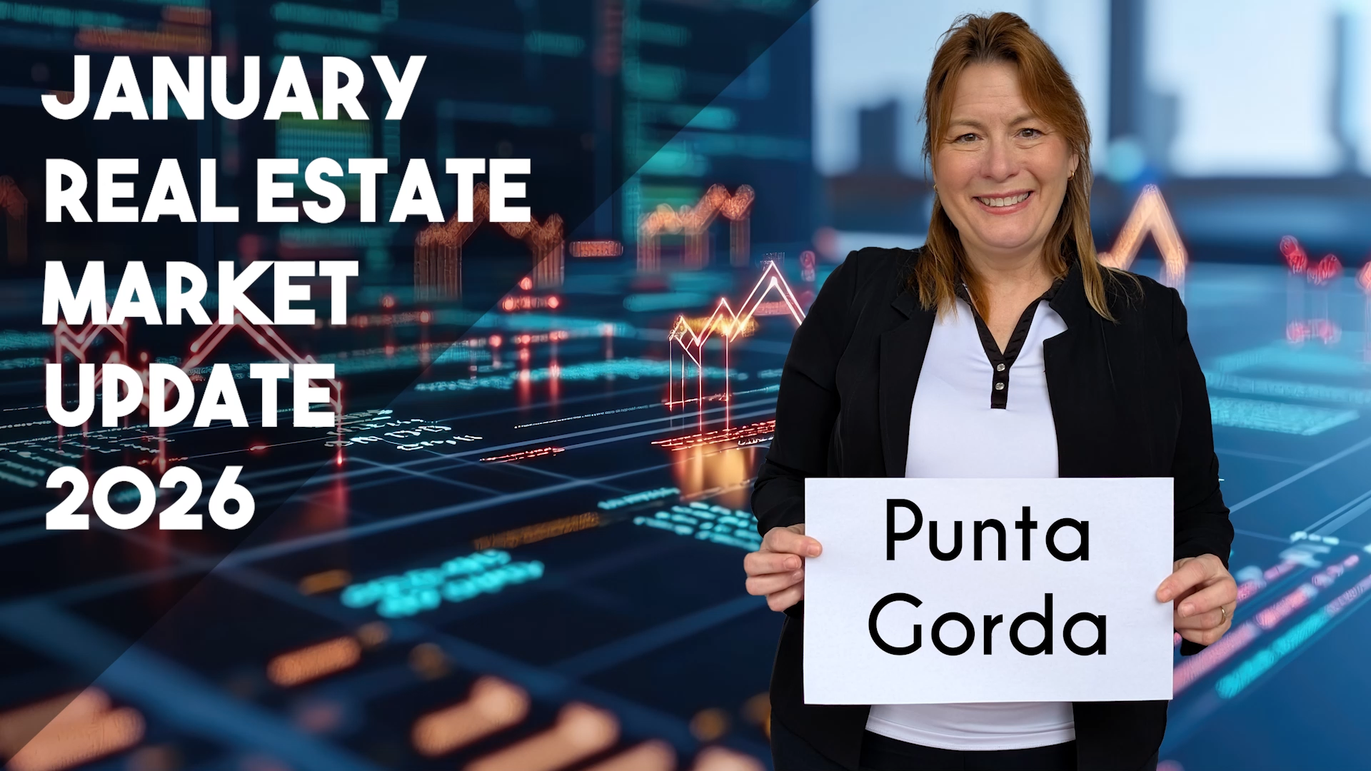 Punta Gorda FL Housing Market Update | January 2026 | Rhonda Gustitus Team header image.