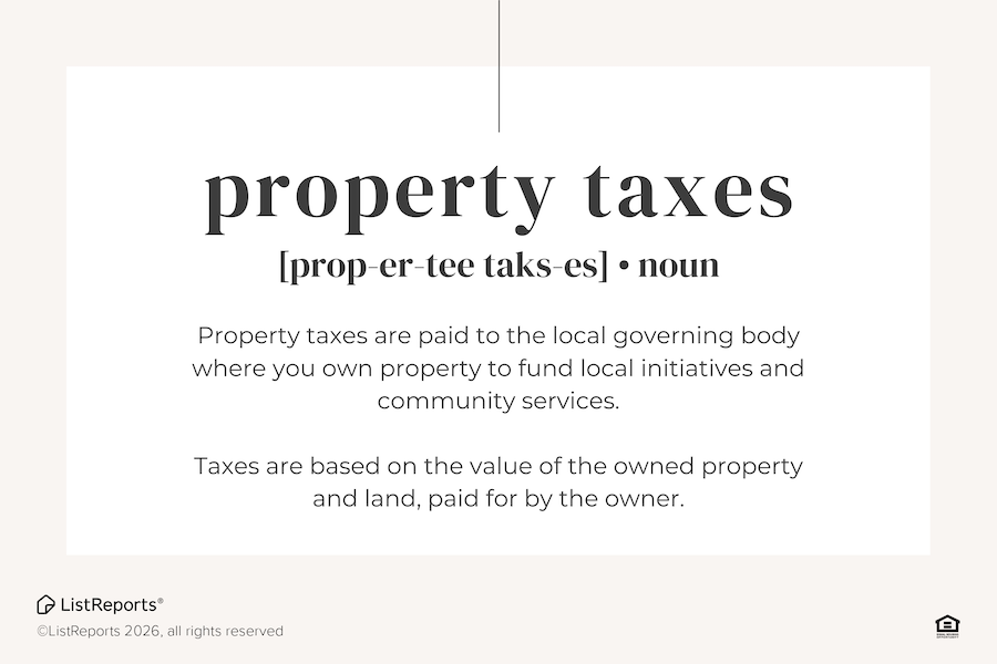 Property Taxes header image.