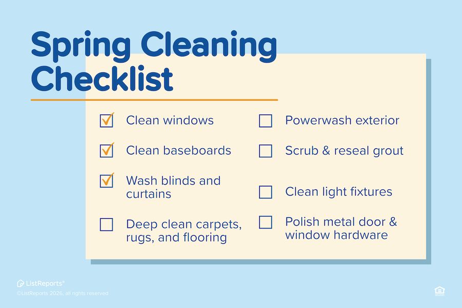 Spring Cleaning Checklist header image.