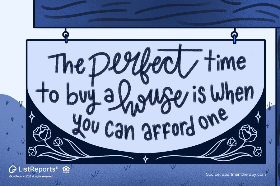 The Perfect Time to Buy a House header image.