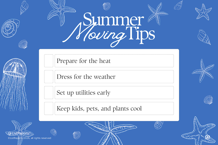 Summer Moving Tips header image.