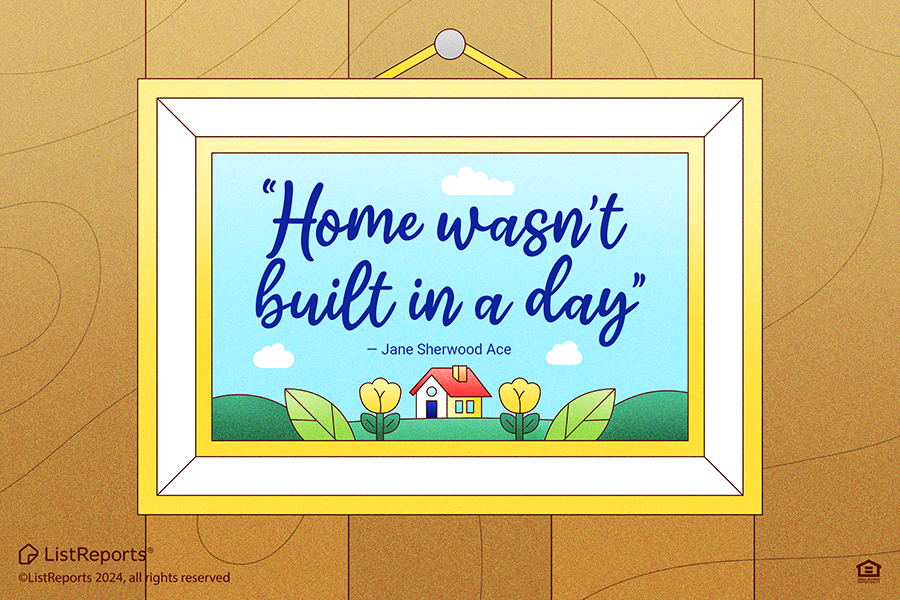 Home wasn't built in a day header image.