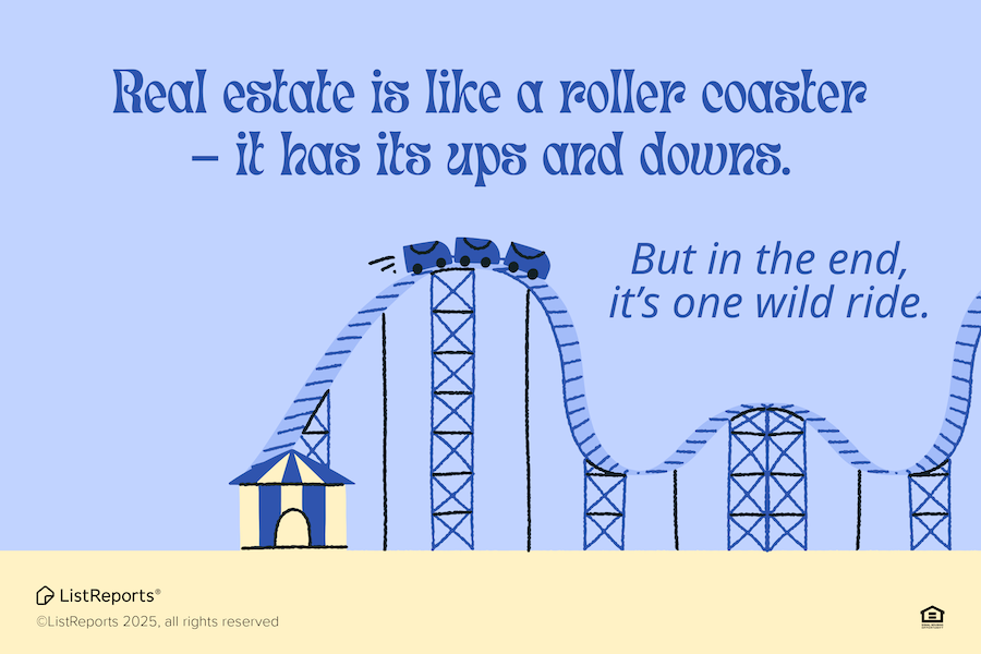 Real Estate is like a Roller Coaster header image.