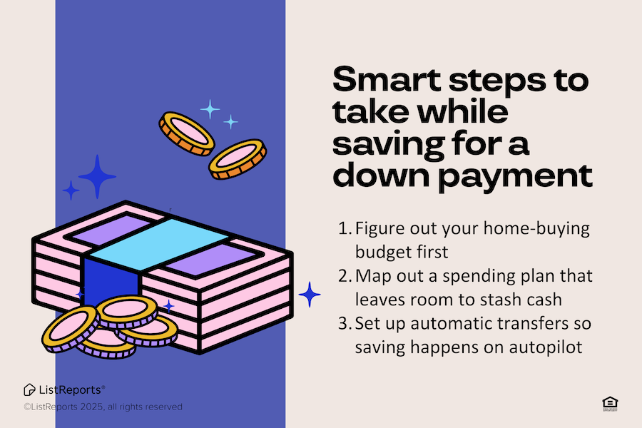 Smart Steps for Saving for a Down Payment header image.