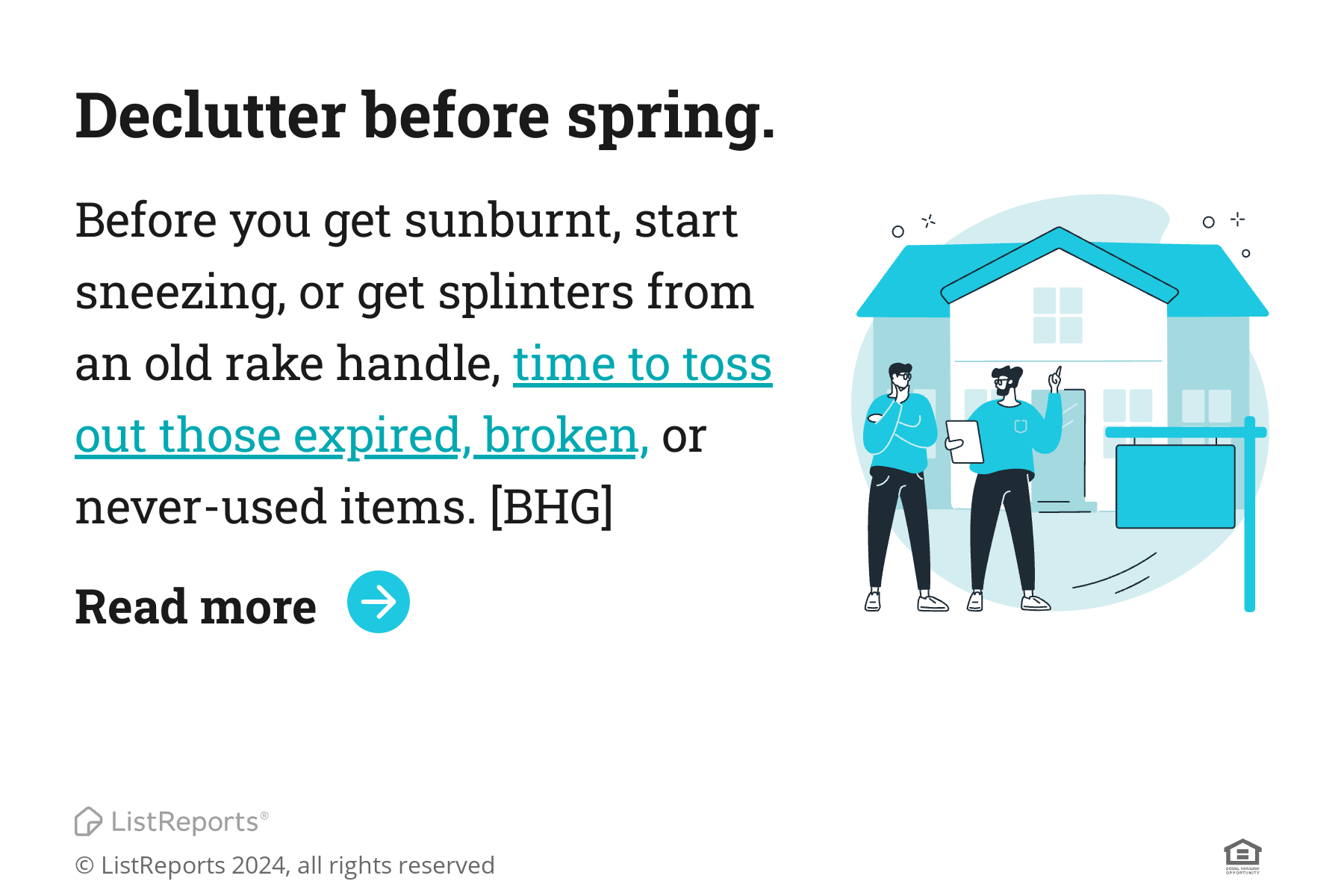Declutter Before Spring header image.