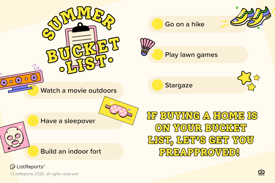 Summer Bucket List header image.