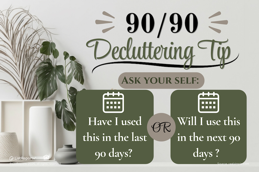 Decluttering Tip header image.