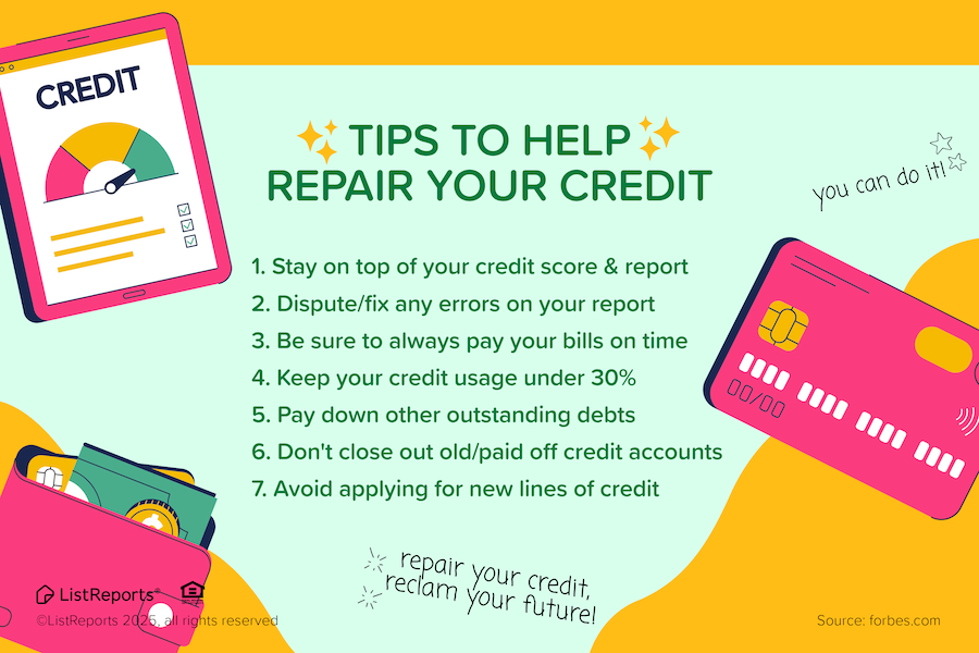 Tips to Repair Credit header image.