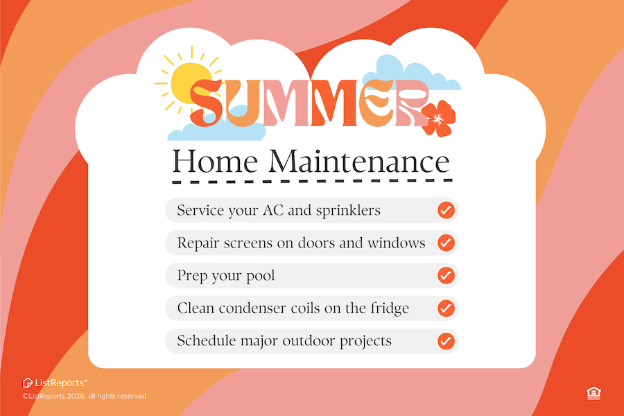 Summer Home Maintenance header image.