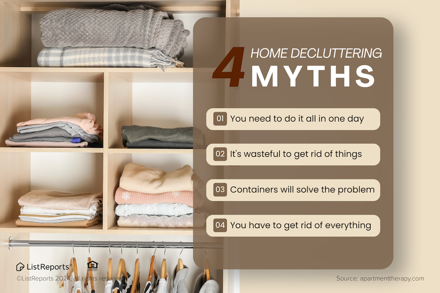 Decluttering Myths header image.