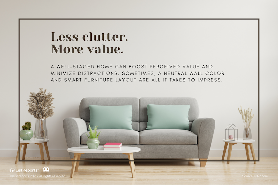 Less Clutter. More Value header image.