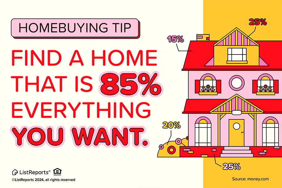 Find a home that is 85% what you want header image.