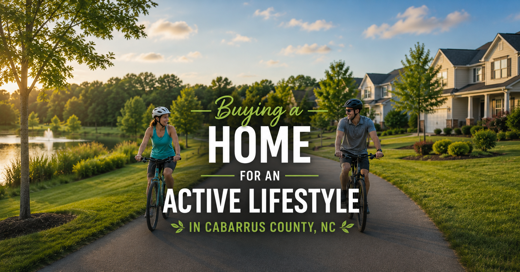 Buying a Home for an Active Lifestyle in Cabarrus County, NC header image.
