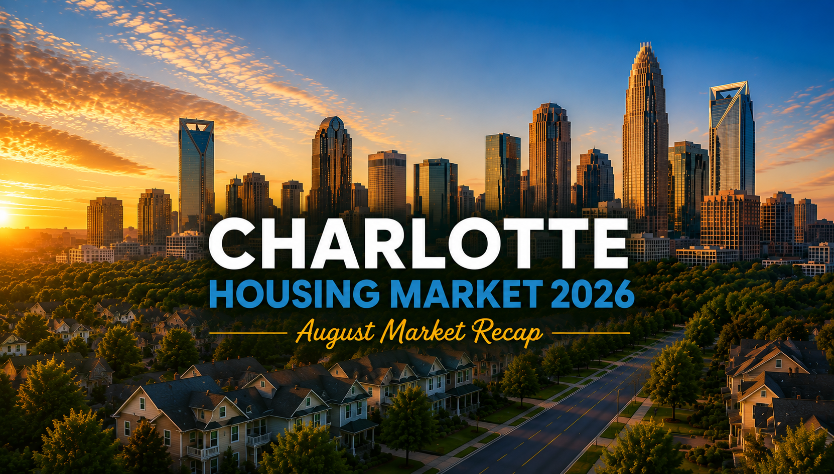 Charlotte Housing Market Recap: August 2026 header image.
