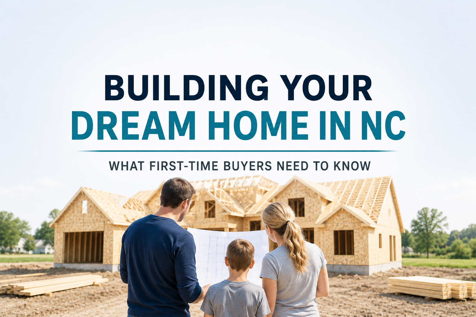 Building Your Own Home in NC: What First-Time Buyers Need to Know header image.