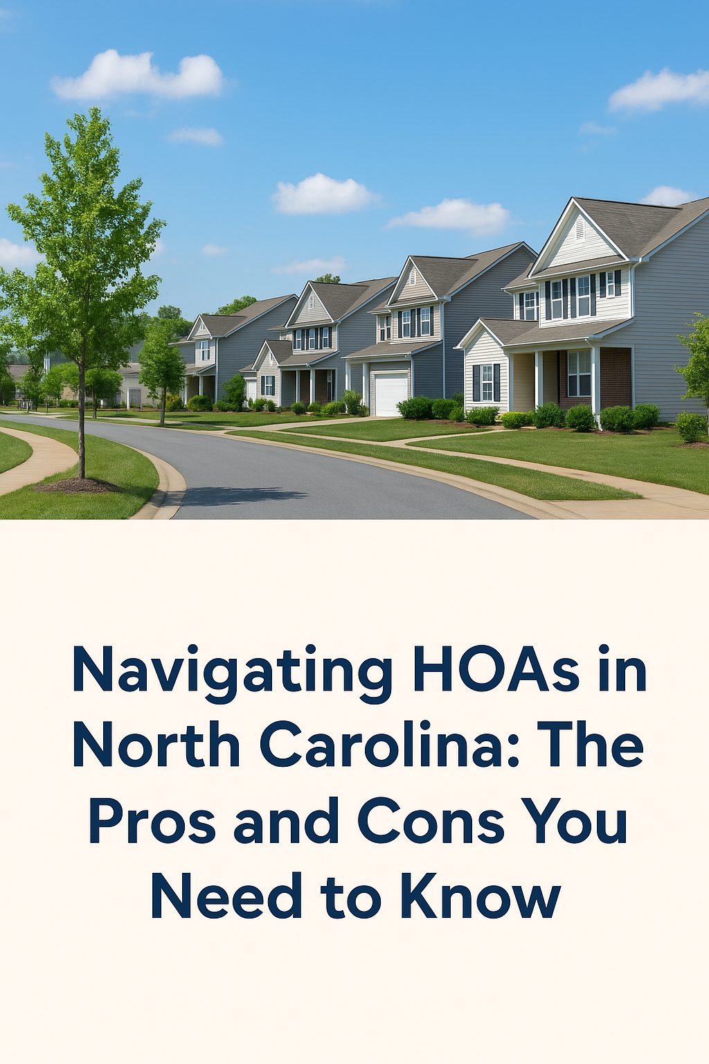 Navigating HOAs in North Carolina: The Pros and Cons You Need to Know header image.