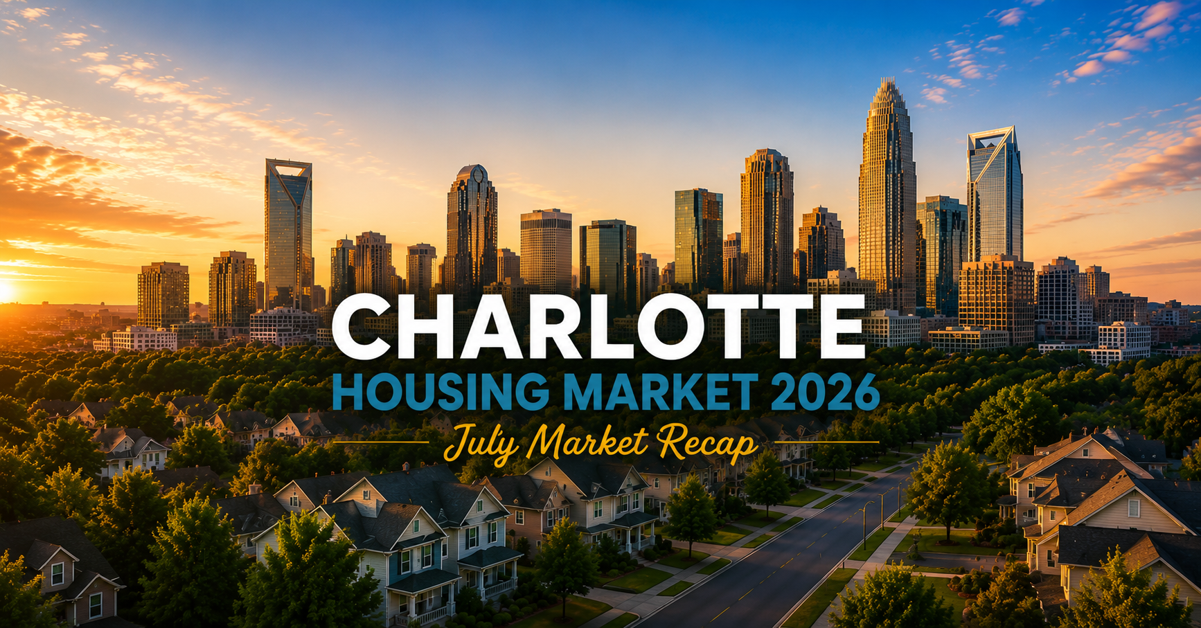 Charlotte Housing Market Recap: July 2026 header image.