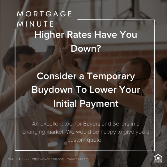 Concerned about Rates? Consider a Temporary Buydown. header image.
