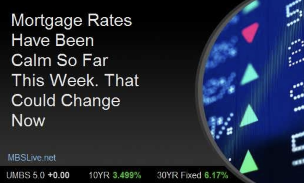 Mortgage Rates Have Been Calm So Far This Week. That Could Change Now header image.
