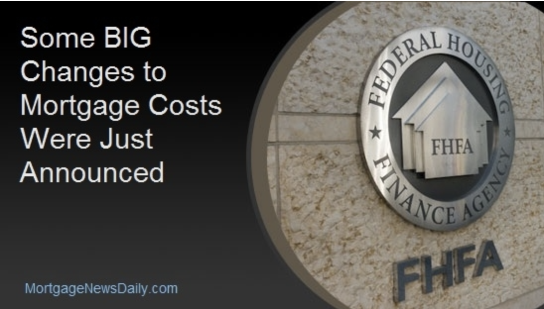 Some BIG Changes to Mortgage Costs Were Just Announced header image.
