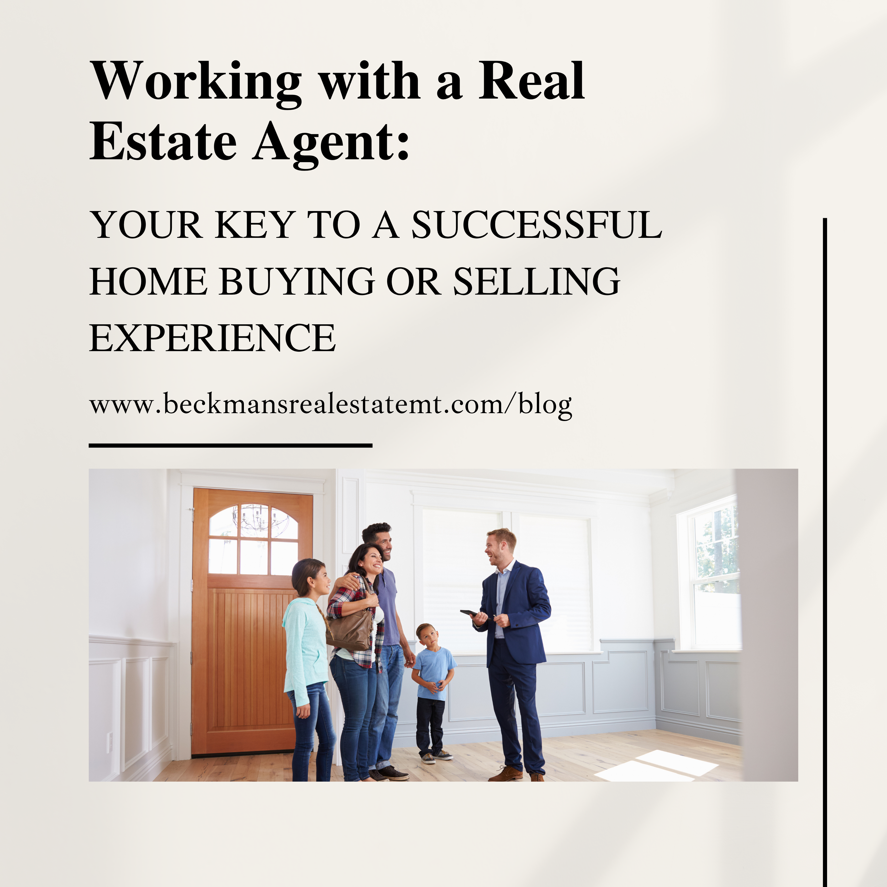 Why Work with a Real Estate Agent? Your Key to a Successful Home Buying or Selling Experience header image.