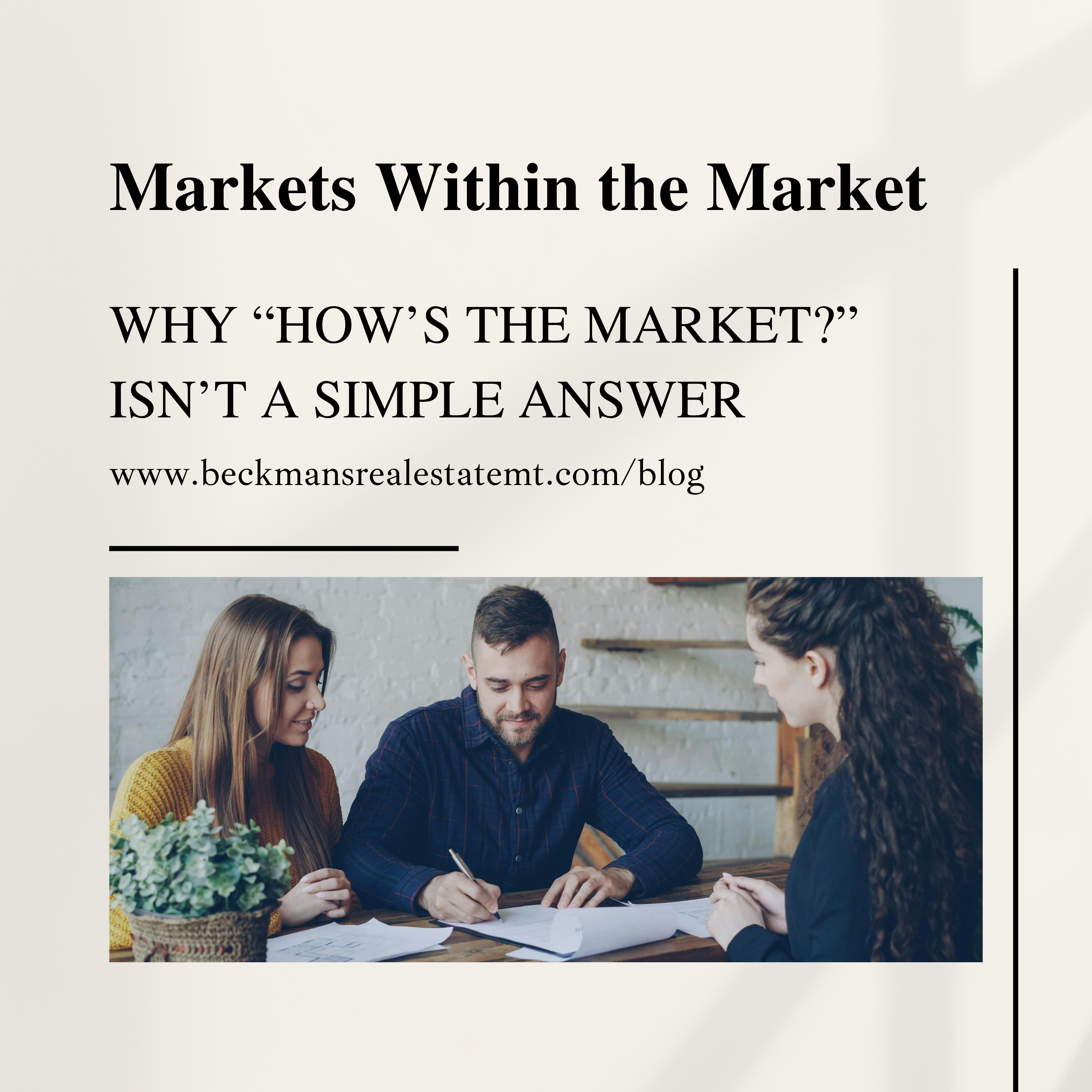 Markets Within the Market: Why “How’s the Market?” Isn’t a Simple Answer header image.