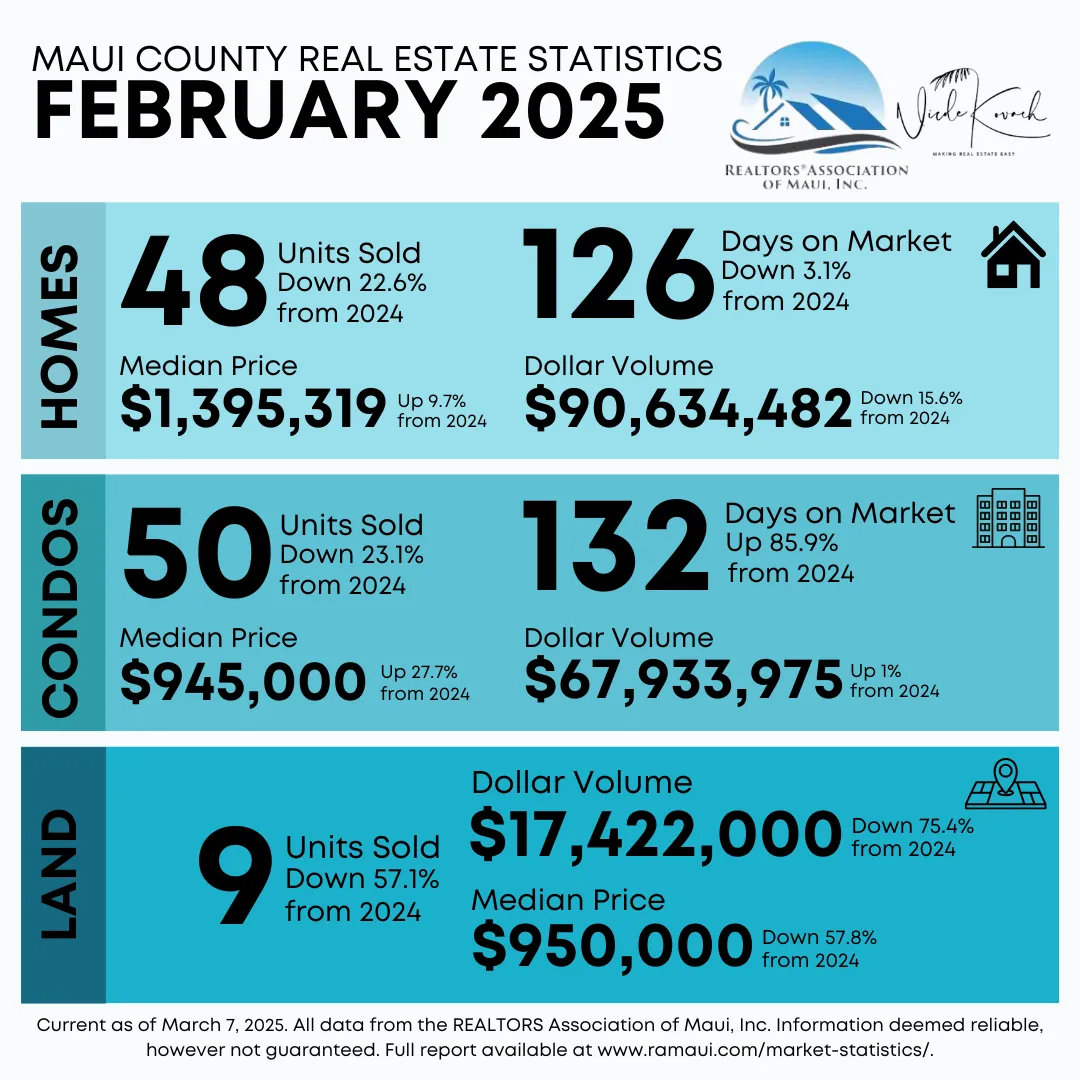February 2025 Monthly Statistics header image.