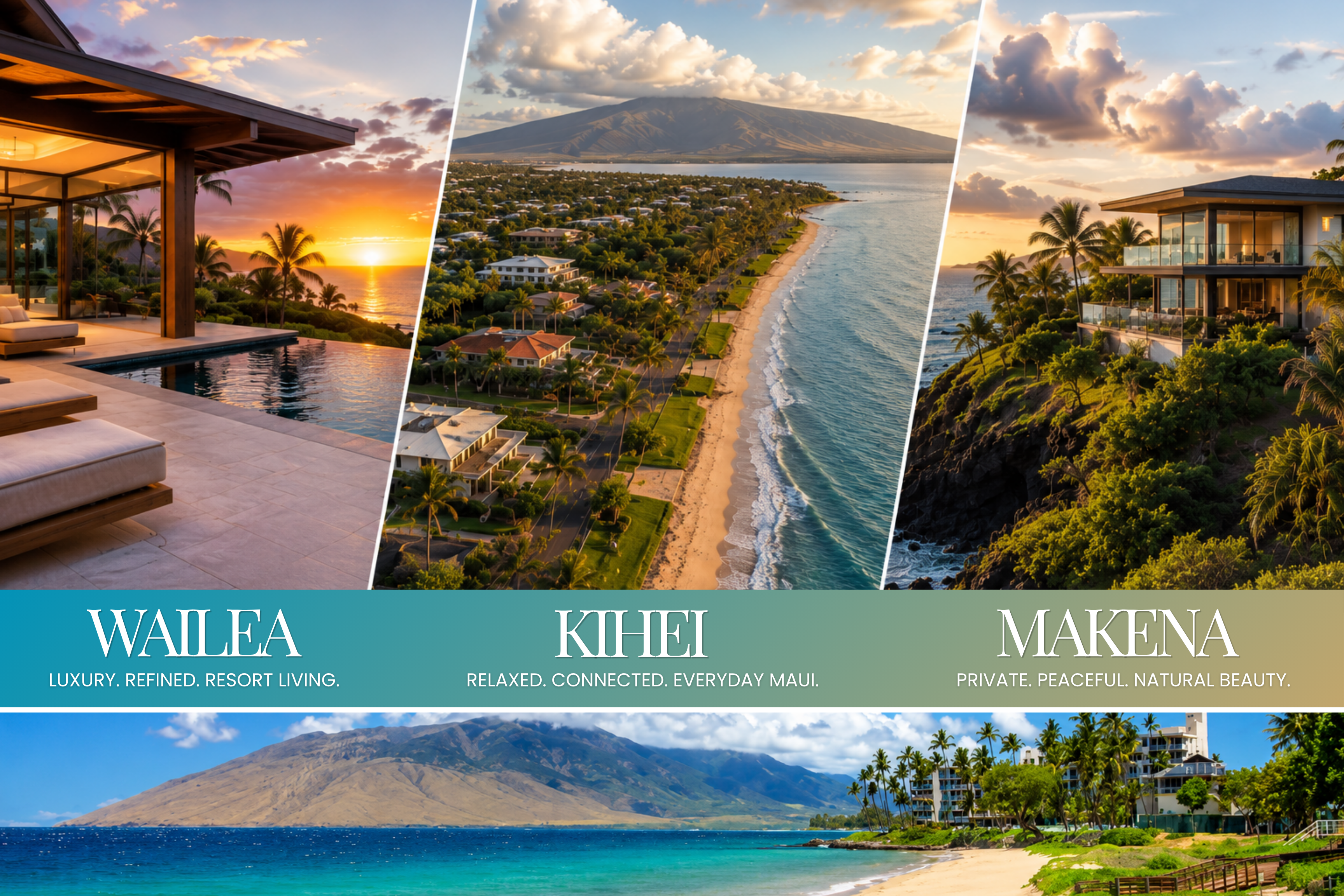 Wailea vs. Kihei vs. Makena: Which Maui Community Is Right for You? header image.