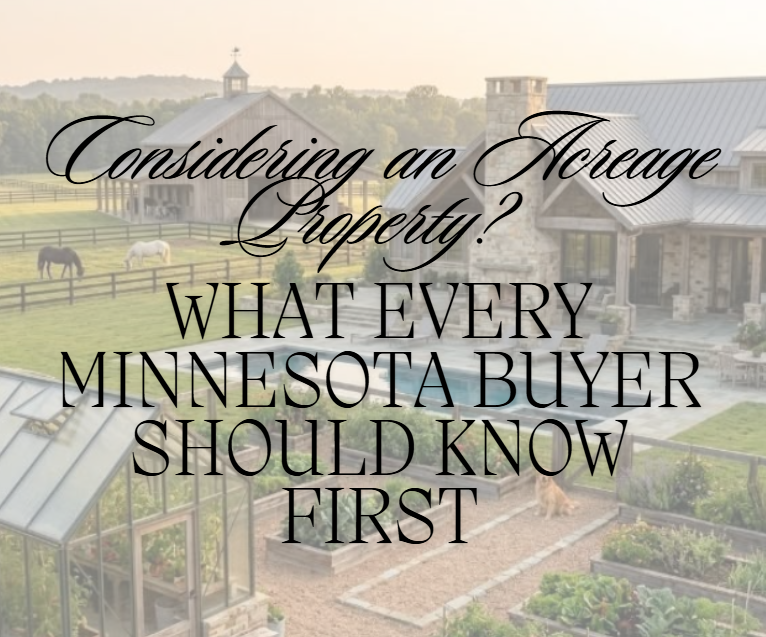 Considering an Acreage Property? What Every Minnesota Buyer Should Know First header image.