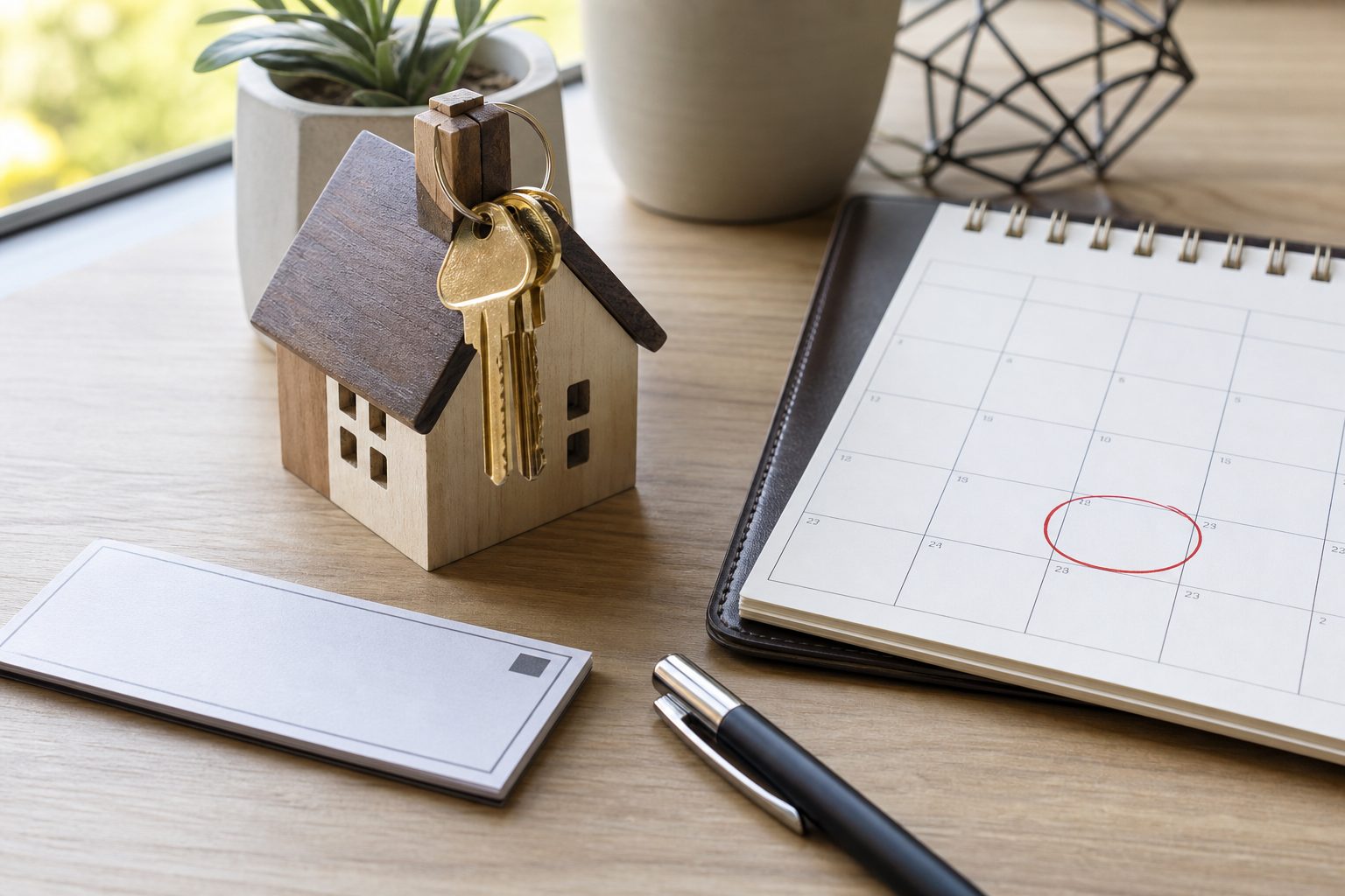 Phoenix home buyer reviewing purchase contract contingencies with real estate agent at kitchen table with paperwork and laptop