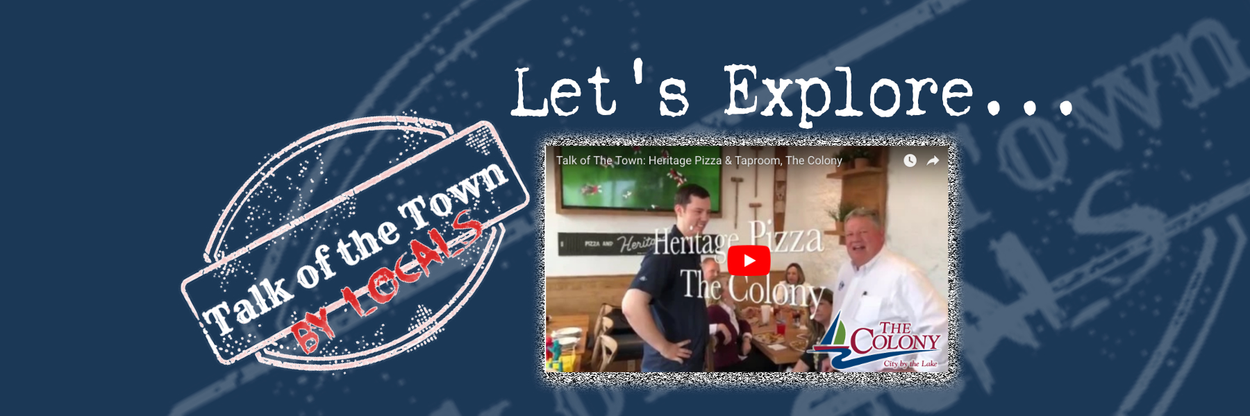 Talk of The Town: Heritage Pizza & Taproom, header image.