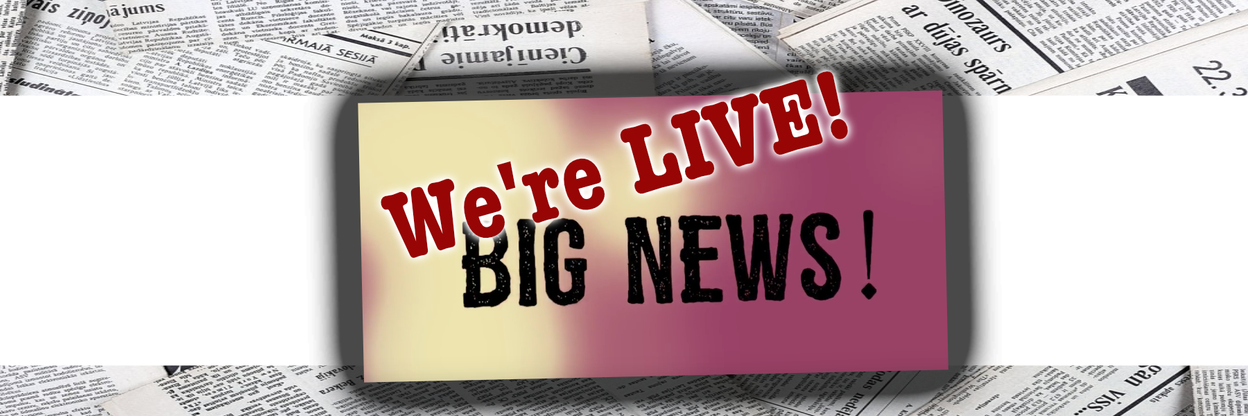 BIG NEWS! Brand New Client Facing Website is LIVE! header image.