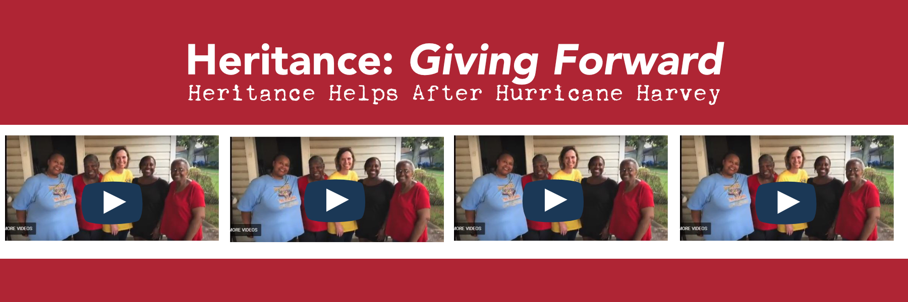 Heritance Helps After Hurricane Harvey header image.