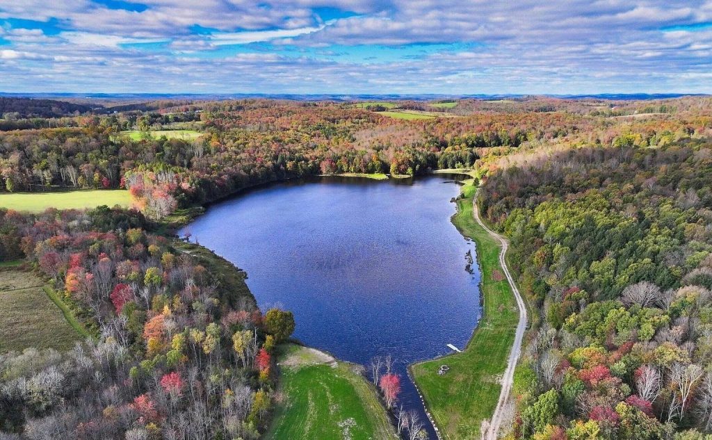 Ariel View of Nalla Lake Dalton PA