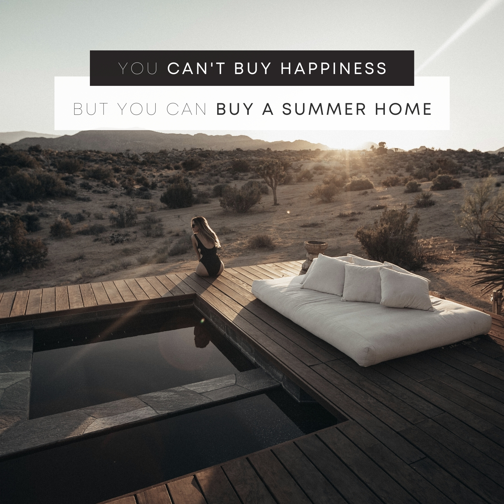 You Can't Buy Happiness, But You Can Buy a Summer Home! header image.