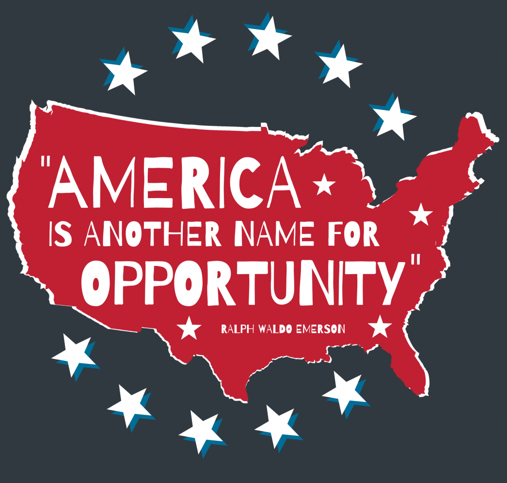America Is Another Name for Opportunity [INFOGRAPHIC] header image.
