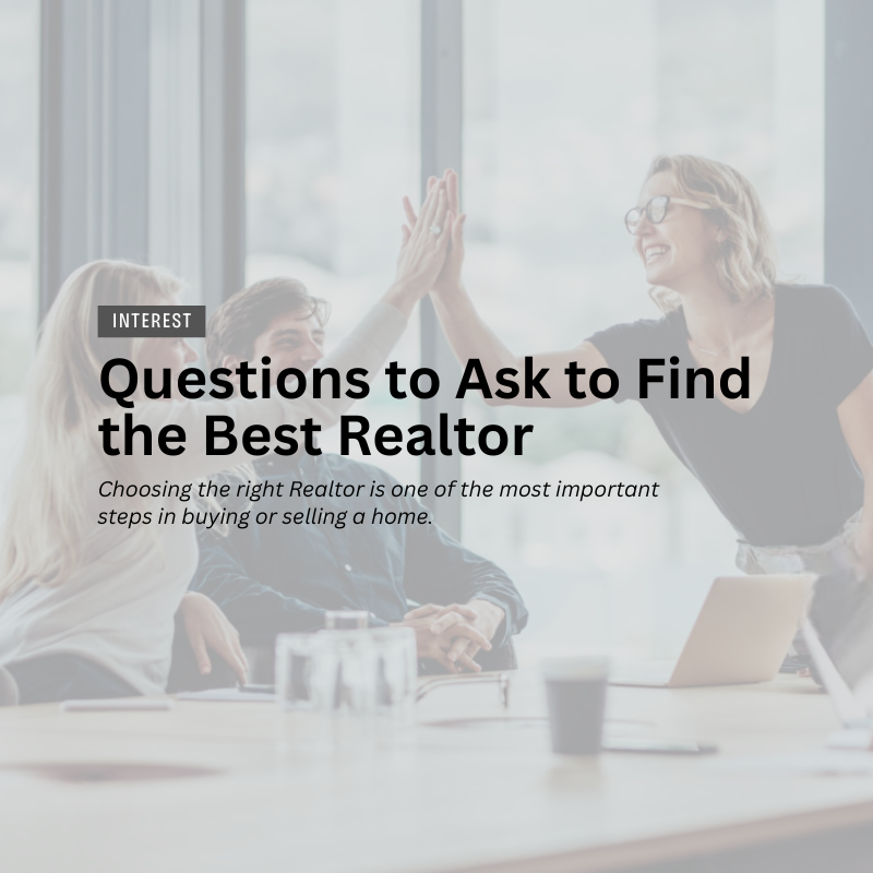 Questions to Ask to Find the Best Realtor header image.