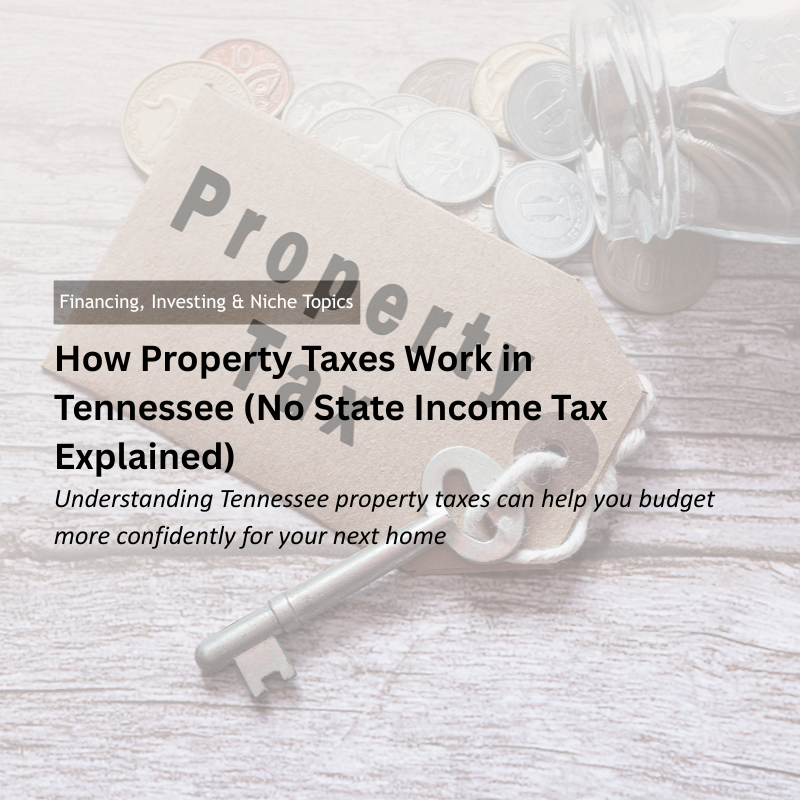 How Property Taxes Work in Tennessee (No State Income Tax Explained) header image.