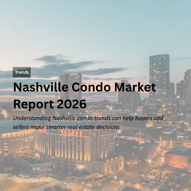 Nashville Condo Market Report 2026 header image.