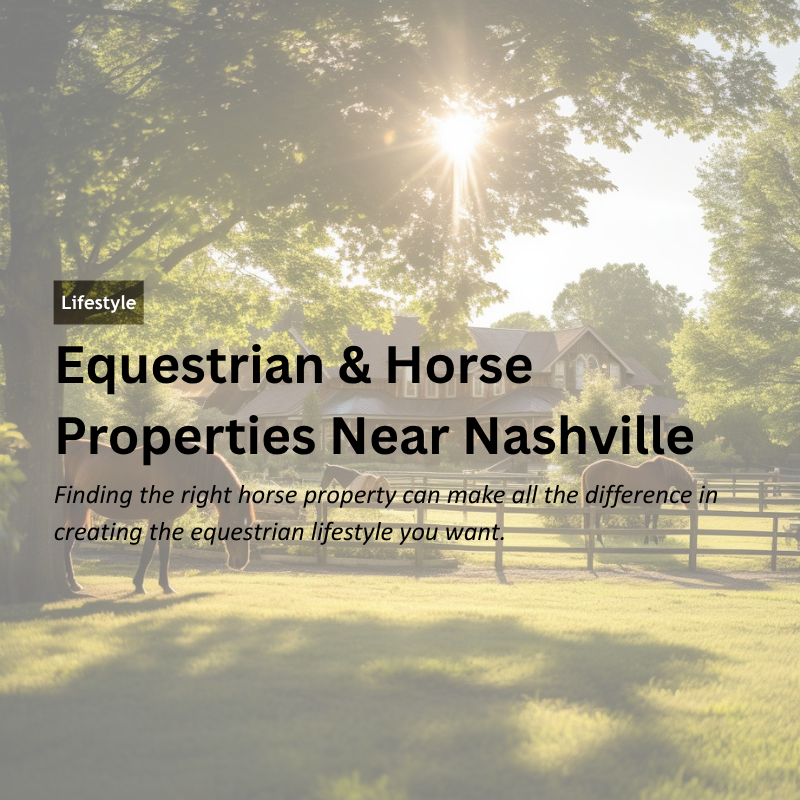 Equestrian & Horse Properties Near Nashville header image.